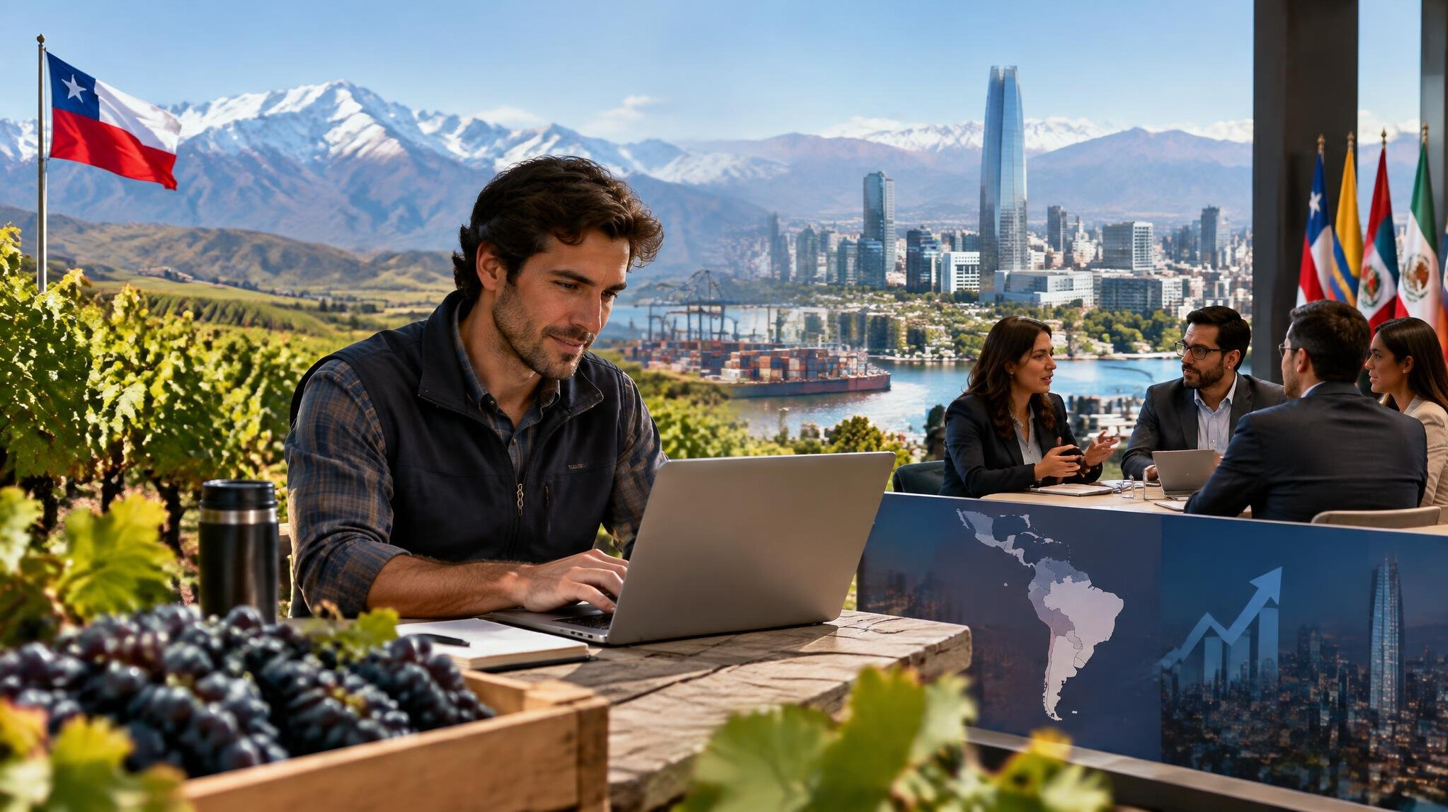 chile vineyard agriculture