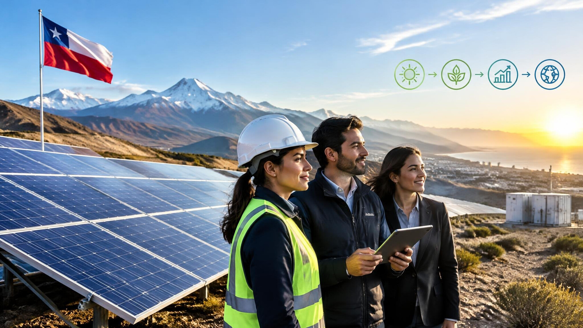 renewable energy solar panels chile
