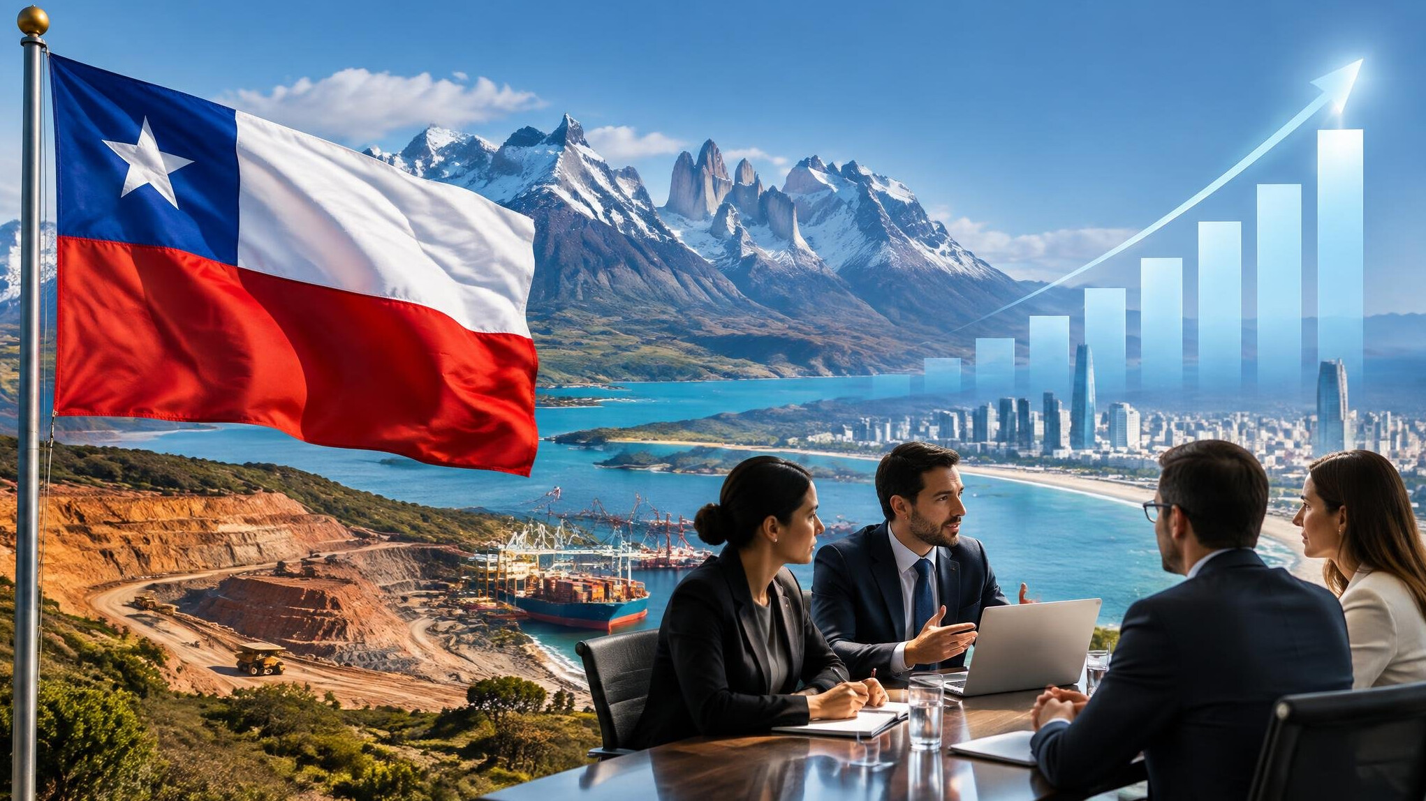 chile flag waving
