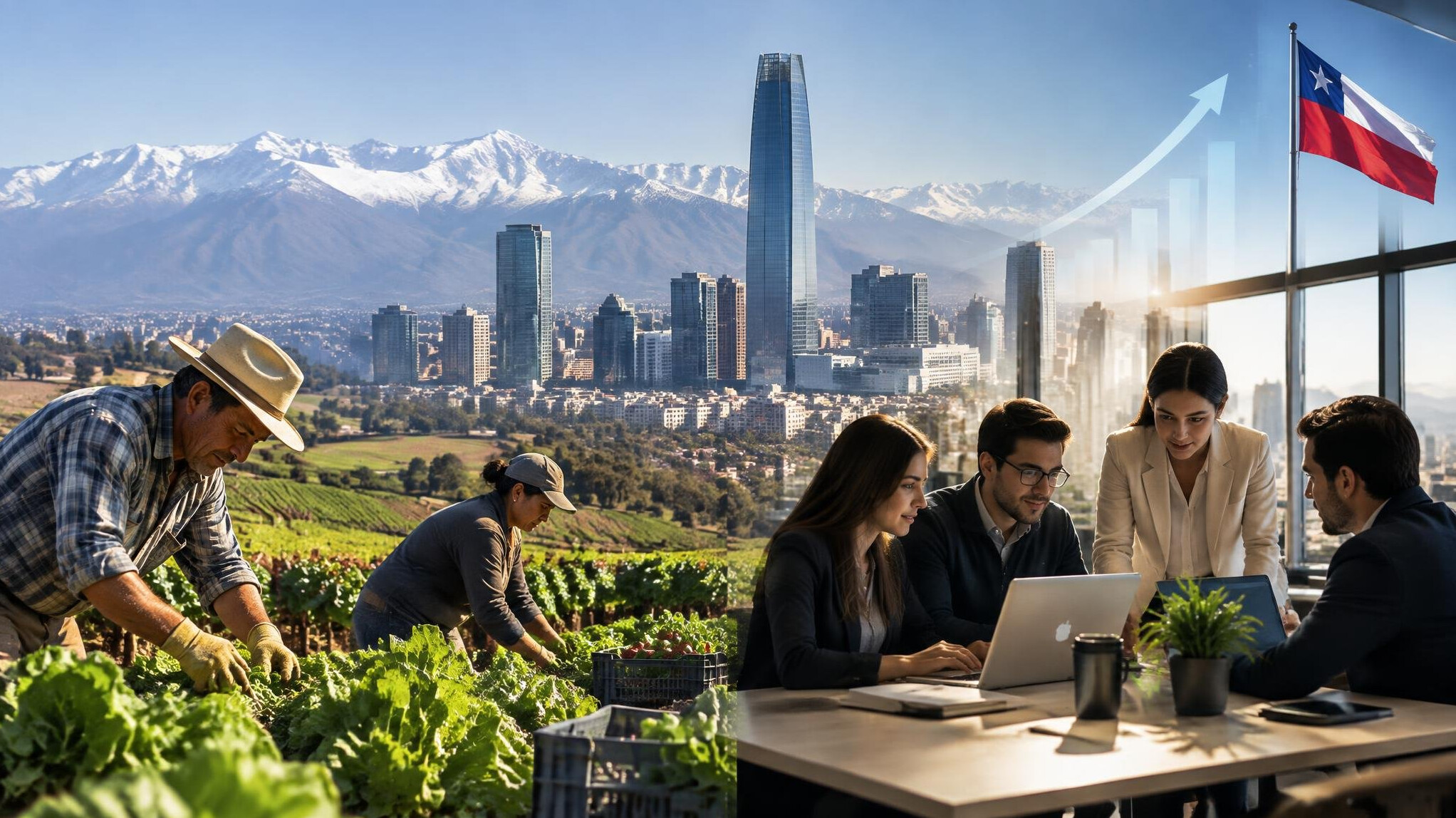 santiago city skyline